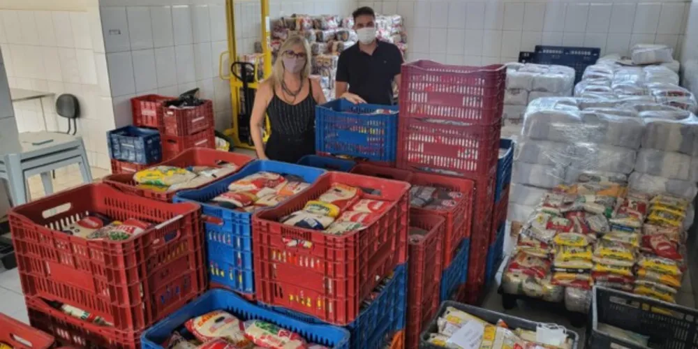 Alimentos arrecadados em show beneficiarão 200 famílias em PG