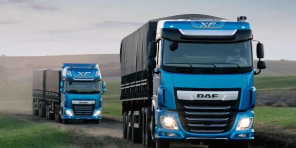 No total, 499 caminhões DAF XF foram emplacados no país em janeiro