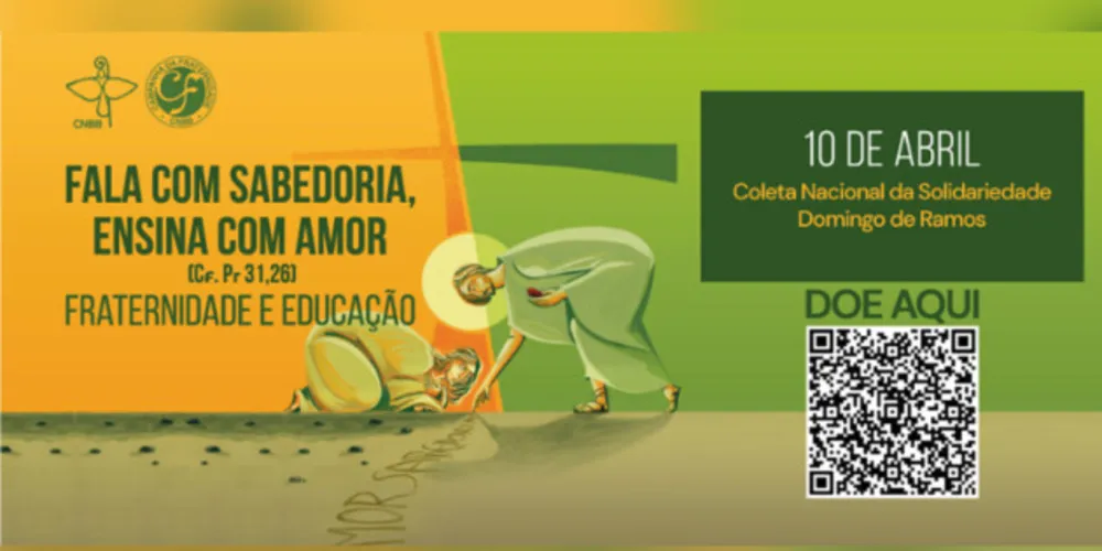 No site da CNBB, é possível também doar via QR Code