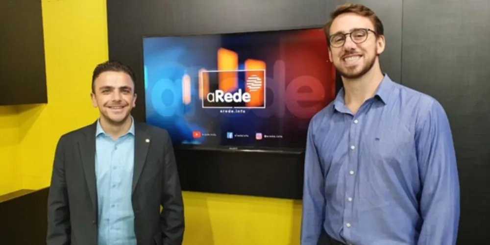À esquerda Aliel Machado e à direita Geraldo Stocco, ambos do Partido Verde.