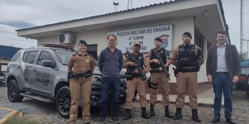 Equipe de Rondas Ostensivas Tático Móvel (Rotam) foi recepcionada pelo prefeito Celso Kubaski