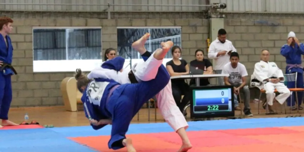 O Judô é uma das modalidades que são praticadas durante os Jogos Estudantis.