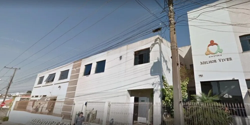 Fachada da Associação Ministério Melhor Viver, de Ponta Grossa.