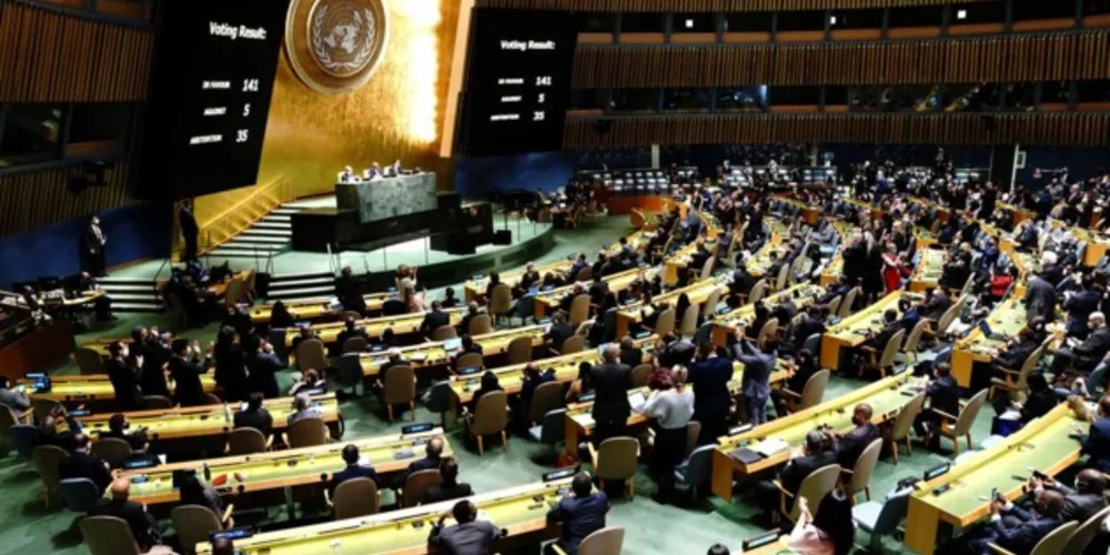 Brasil e outros 140 países votaram a favor da medida; outros cinco foram contra