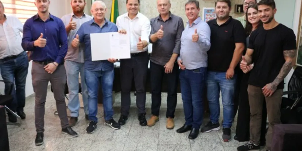 Prefeito Osnei Stadler assinou a ordem de serviço nessa quarta-feira (6)