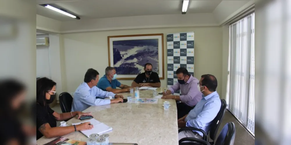 Representantes da administração local estiveram reunidos com o presidente da Paraná Turismo