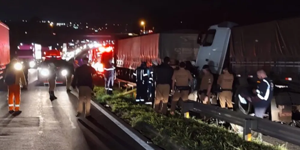 Grave acidente aconteceu na noite desta segunda-feira (18), em Ponta Grossa