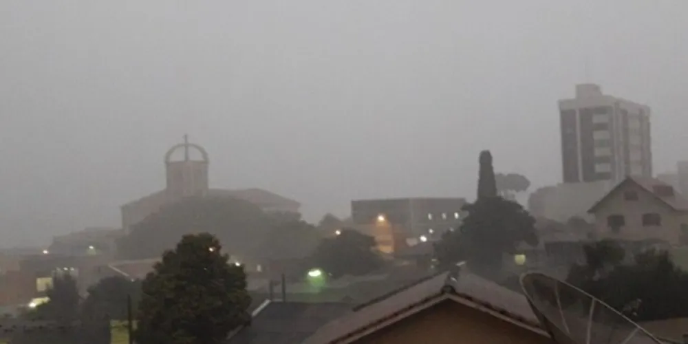 A terça - feira será de chuva em Ponta Grossa e bo Estado
