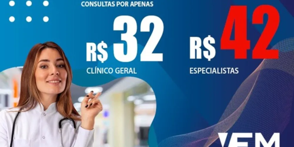 Vêm Cartão de Descontos, lança o plano para atendimento médico com consultas a preços populares