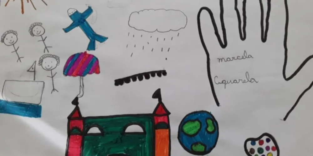 Desenho da aluna Marcela Alexandra Aparecida Muzinoski