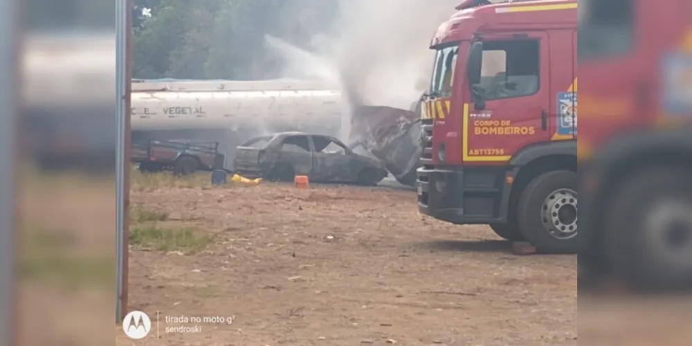 Informações preliminares apontam que o homem estava soldando uma parte do tanque do veículo quando a explosão aconteceu