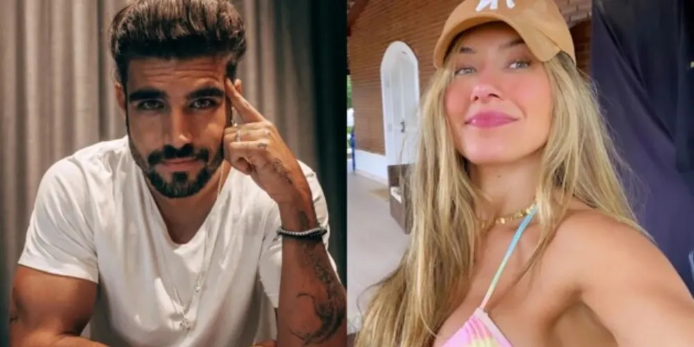 Caio Castro e Daiane de Paula foram flagrados agarradinhos em clima de romance