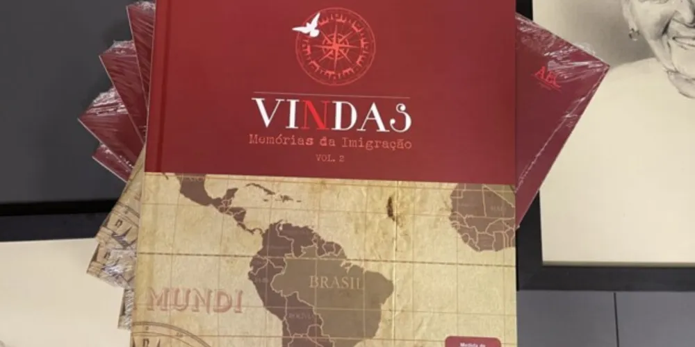 O lançamento do livro "Vindas — Memórias da Imigração", acontece a partir das 19h desta sexta-feira (25).