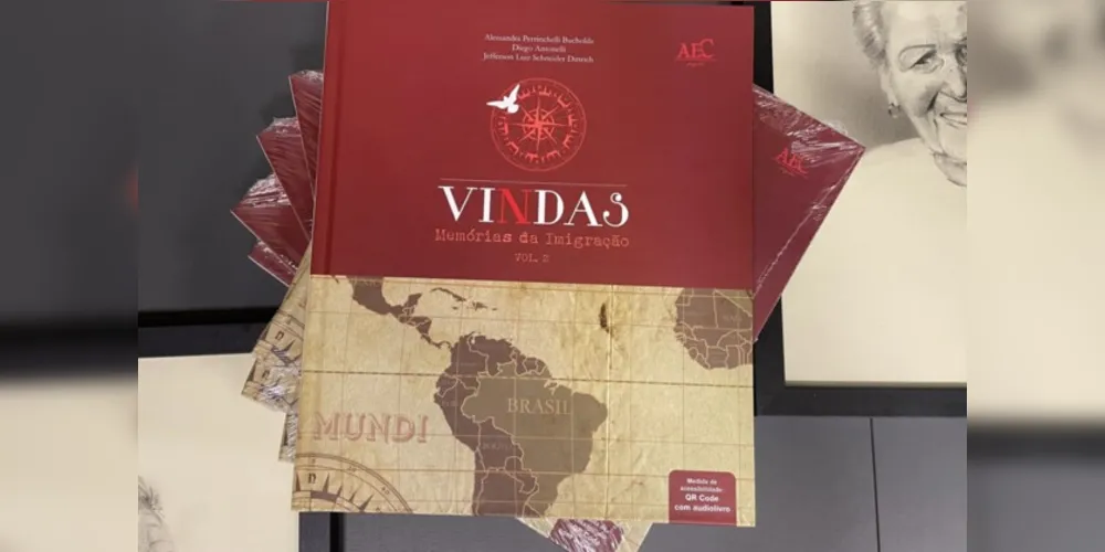 O lançamento do livro "Vindas — Memórias da Imigração", acontece a partir das 19h desta sexta-feira (25).