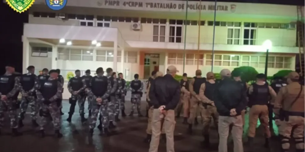 A operação mobilizou diversas forças de segurança.