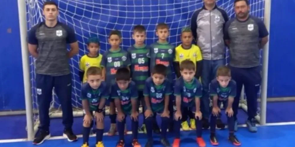Em pé (esquerda para direita): Professor Higor Costa, Vitor, Joaquim, Fernando, Gabriel, Luiz Fernando, coordenador Willian, coordenador Cristiano.Agachados (da esquerda para direita): Felipe, Davi, Daniel, Mateus e Lucca.