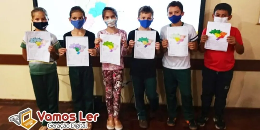 Atividade envolveu pinturas de cada região do país
