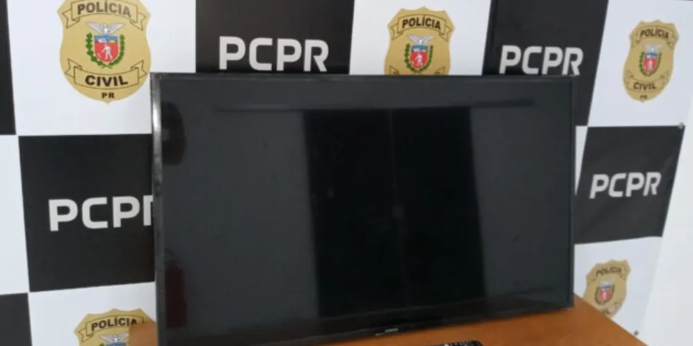 Entre os produtos recuperados está uma  SmartTv de 43 polegadas