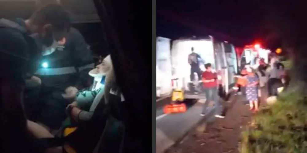 Além da PRF, equipes de socorristas de Imbaú, Ponta Grossa, Ortigueira e Telêmaco Borba também foram mobilizadas