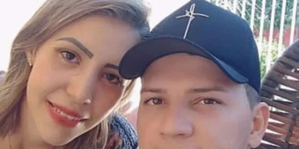 Mayra e o marido, Douglas.