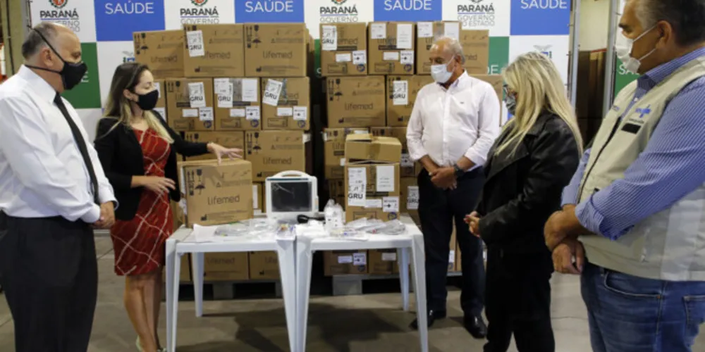 A Secretaria de Estado da Saúde recebeu 100 monitores Lifetouch nesta semana.