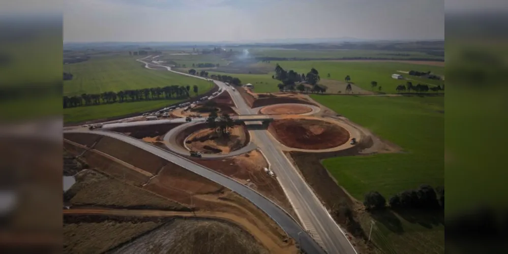 Obra do Contorno Norte de Castro avança e aumenta segurança na cidade ao retirar circulação de tráfego pesado.