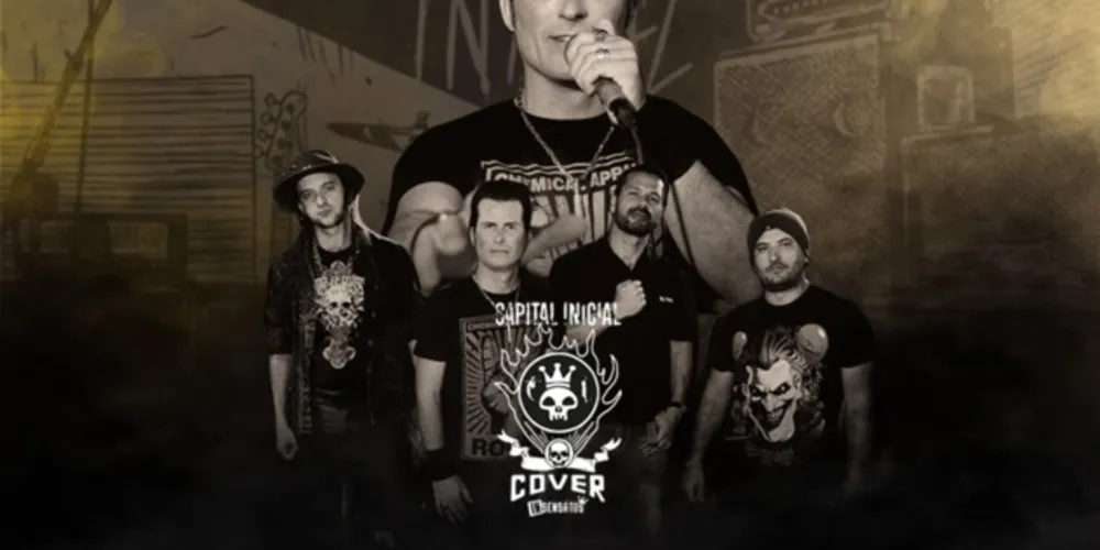 O cover da banda de rock Capital Inicial se apresentará no Estação PG.