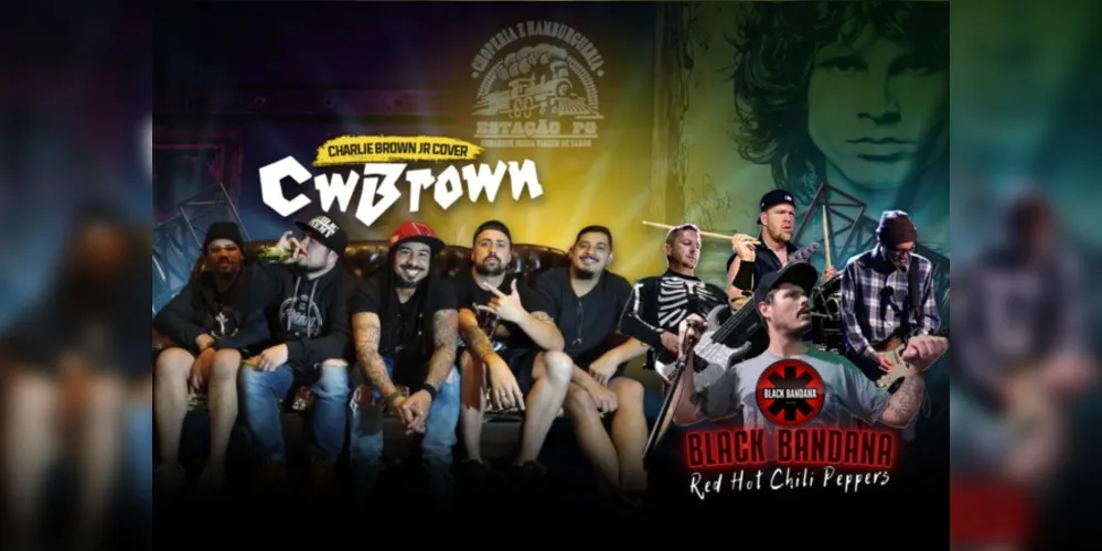 Charlie Brown Jr. Cover se apresenta na quinta-feira (14) e Red Hot Chili Pepper no sábado (16)