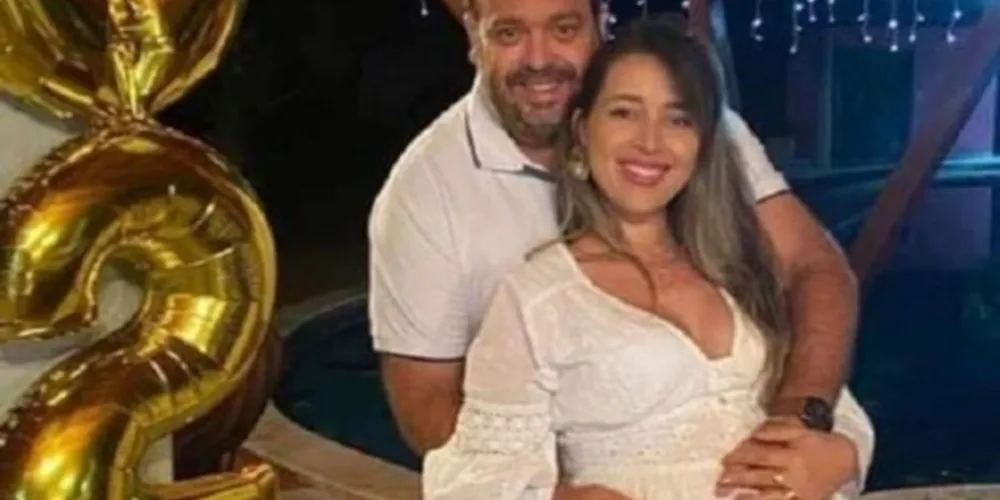 George Passos Santana, é suspeito por matar a esposa Jéssica Regina Machado do Carmo, que estava grávida de oito meses.