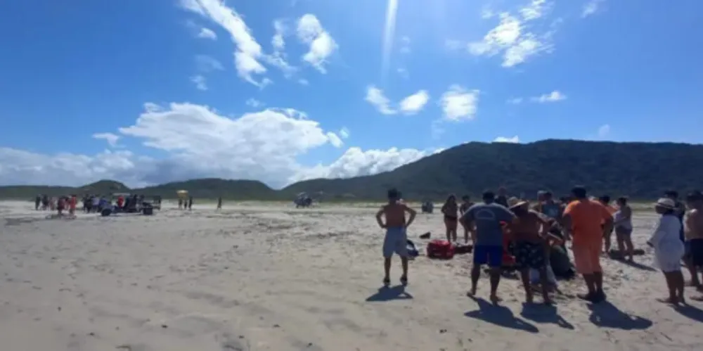 O incidente aconteceu na Praia de Encantadas.