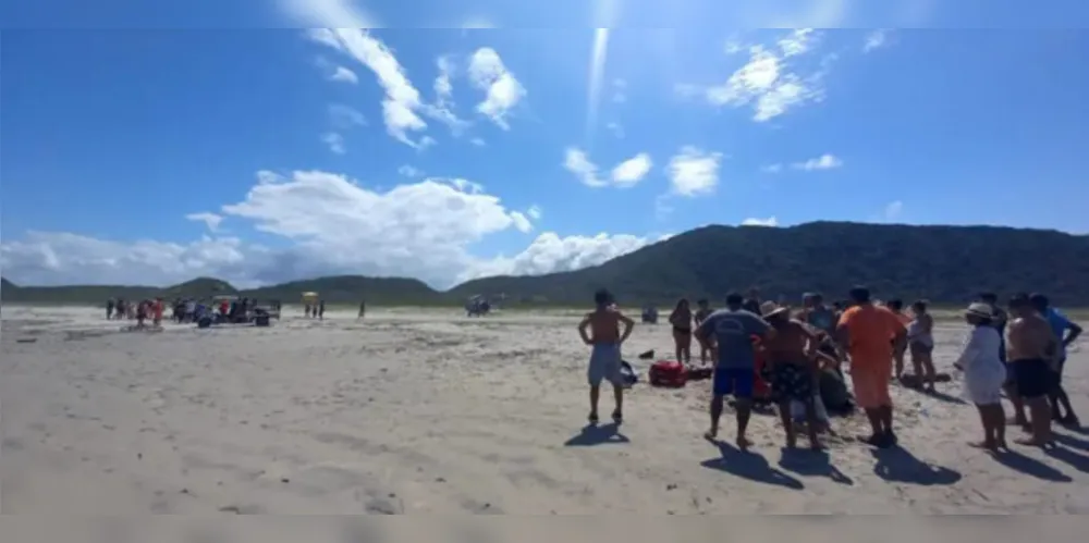 O incidente aconteceu na Praia de Encantadas.