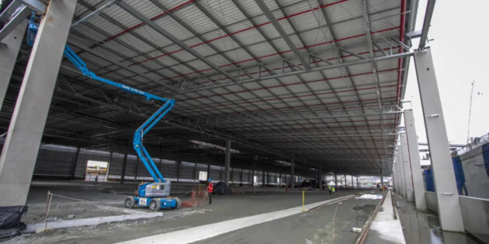 Obra do novo terminal da Klabin no Porto de Paranaguá está avançada