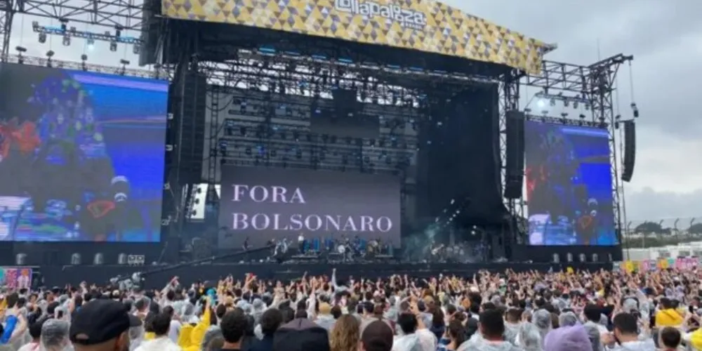 O TSE estabeleceu uma multa para cada ato político feito por artistas no festival.