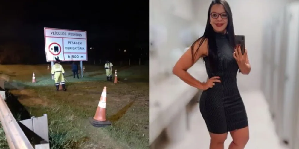 Suelen Prado, de 36 anos, morreu no último domingo (30) após ser atropelada e arremessada contra uma placa na BR-116.