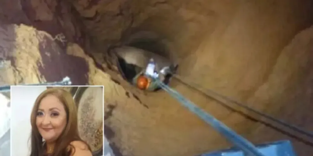 Sônia Cristina Pereira da Silva, de 48 anos, caiu no local às 14h de quinta-feira (24).