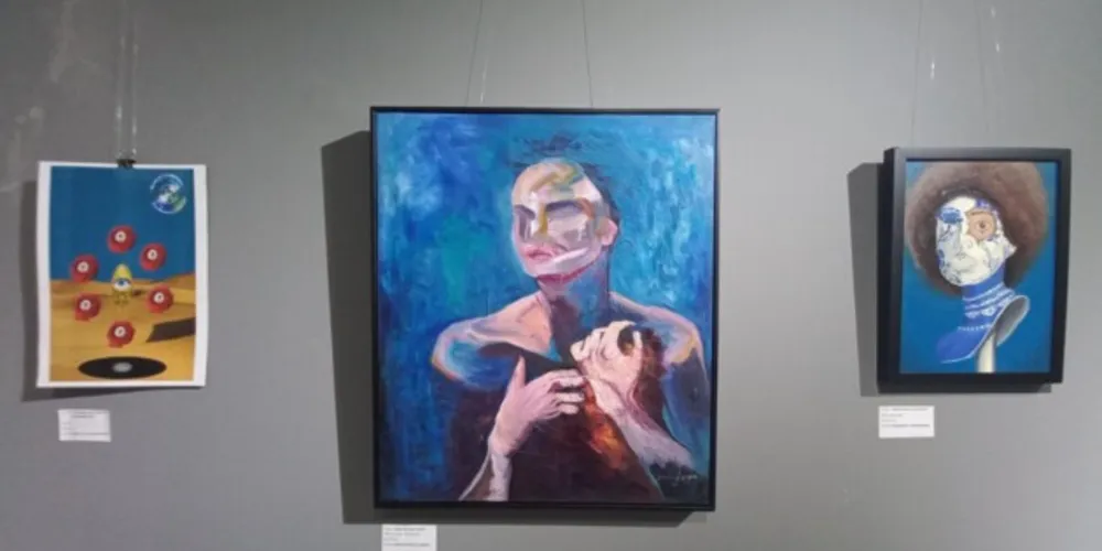 A exposição está instalada na Unidade Cultural do Ponto Azul e conta com mais de 35 obras selecionadas e premiadas para esta edição do Salão