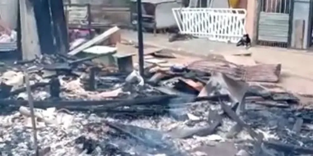 A dona do imóvel e tutora dos animais filmou o espaço externo da residência