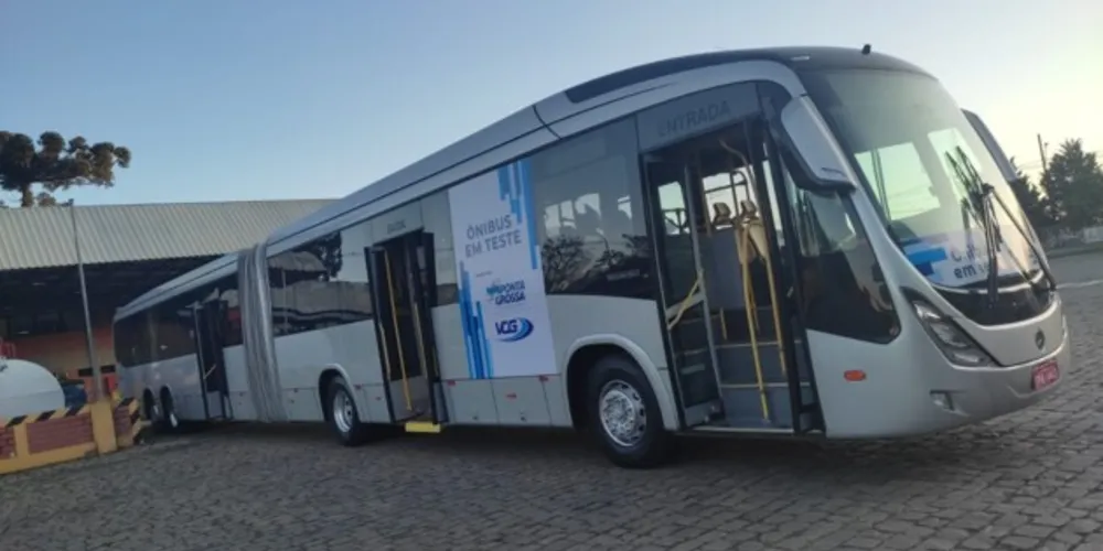 O veículo será utilizado inicialmente na linha Terminal Central/Terminal Uvaranas.