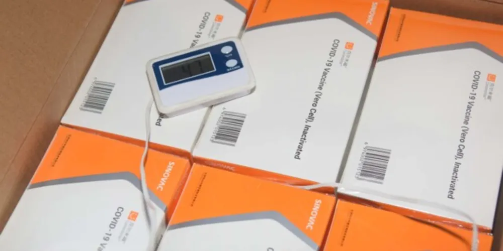 O Paraná recebeu mais 80.680 vacinas pediátricas da CoronaVac na noite desta quarta-feira (2).