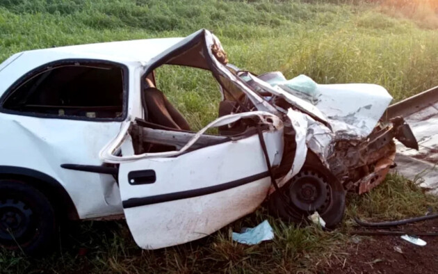 Uma mulher, de 26 anos, morreu ao levar um choque enquanto ajudava a resgatar vítimas de um acidente de carro em Joviânia