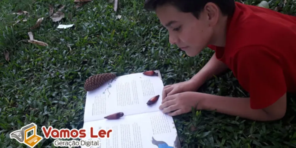 Alunos registraram momentos em fotos do trabalho com lendas
