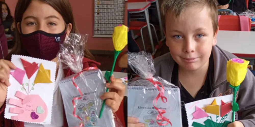 Alunos mostraram materiais feitos em sala de aula