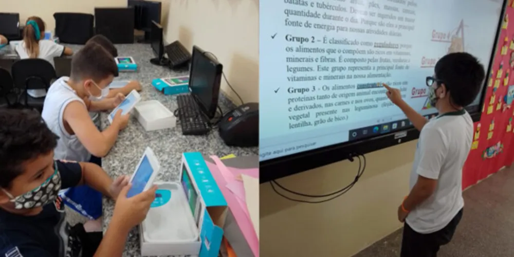 Recursos contribuíram para amplo trabalho dos alunos