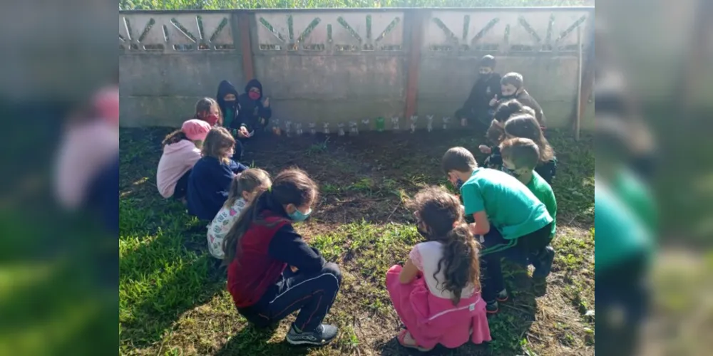 Alunos tiveram amplo engajamento durante trabalho ambiental