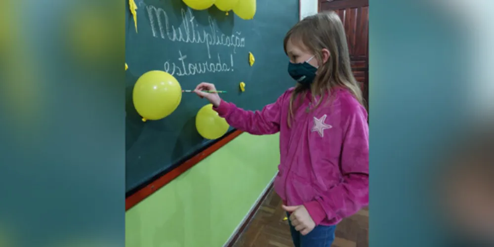 Diversão tomou conta na aula que foi um 'estouro'