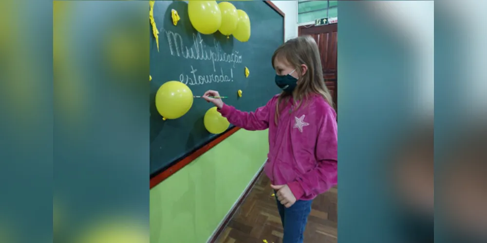 Diversão tomou conta na aula que foi um 'estouro'