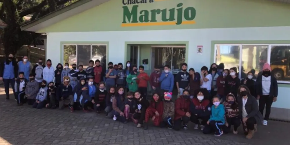 Alunos participaram ativamente da visita, bem como produzindo em sala