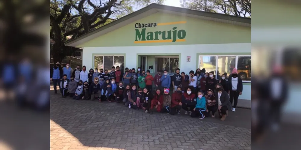 Alunos participaram ativamente da visita, bem como produzindo em sala