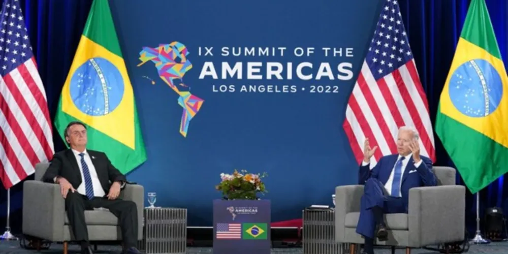 Presidentes Bolsonaro e Biden fazem reunião bilateral nos EUA