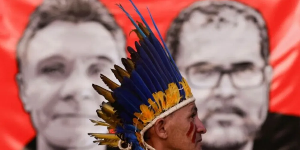 Dom Philps e Bruno Pereira foram assassinados na amazônia, no mês passado